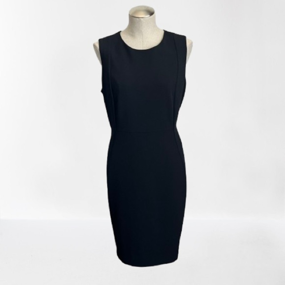 Calvin Klein Black Sleeveless Sheath Dress